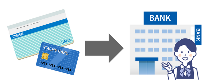 在银行或信用卡公司办理地址变更手续的插图。