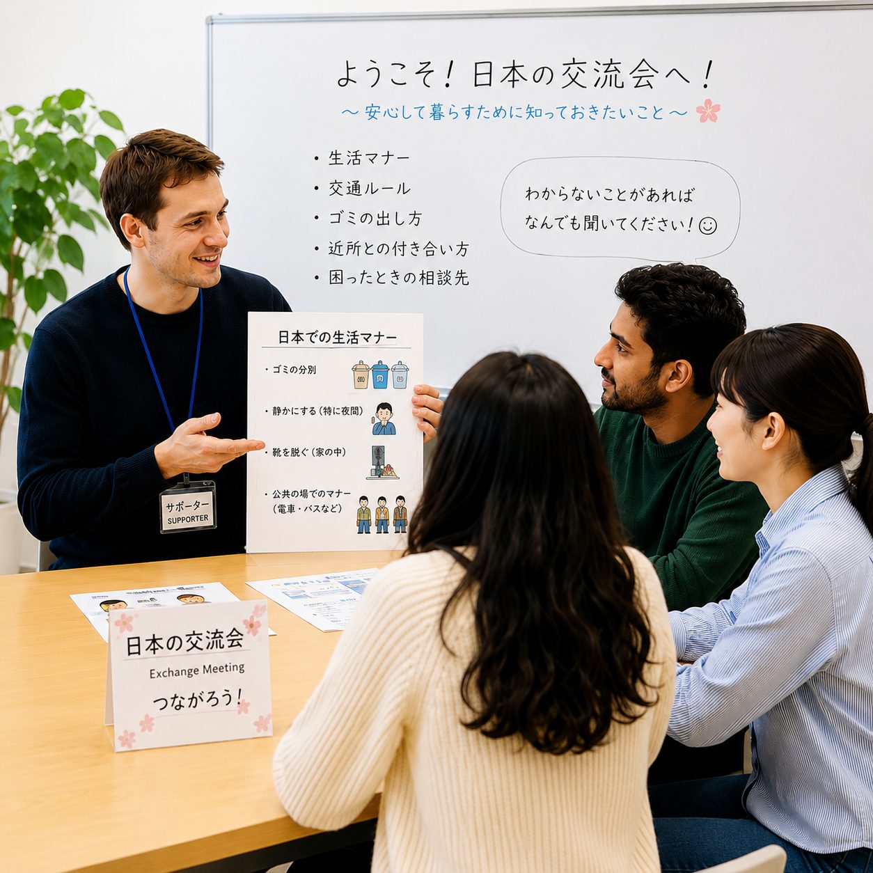 先輩外国人募集