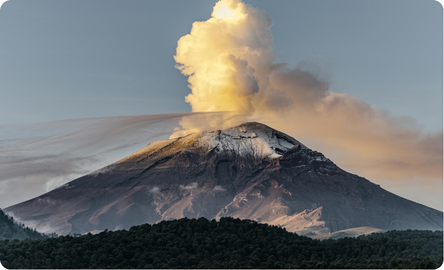 Volcanic eruption