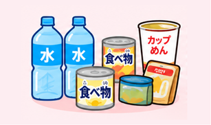 Water and food illustration